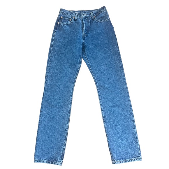 Levi’s 501 Button Fly Straight Leg Jeans - Picture 2 of 12